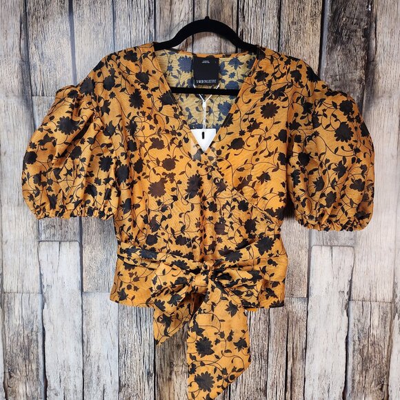 CMEO COLLECTIVE Love Hate Wrap Top - L - Picture 2 of 15